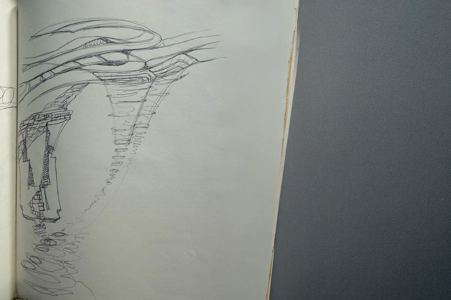 Boceto original a bolígrafo de Umbral, de Octavio Rincón